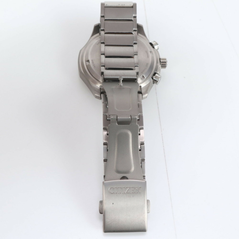 西鐵城光動能計時腕錶 AT2530-85L，銀色，時尚品牌，男士腕錶-3