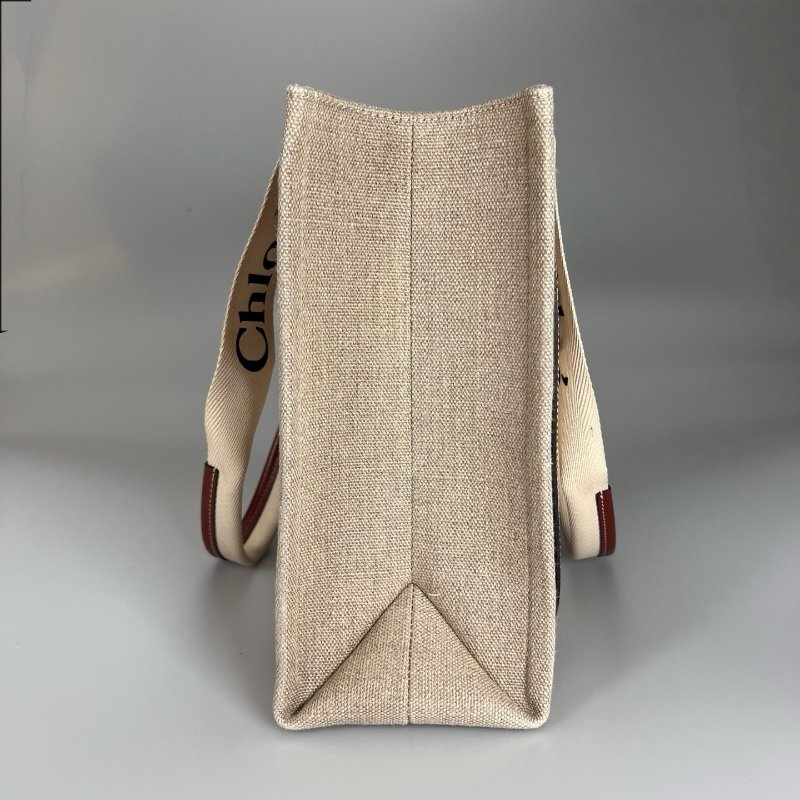 CHLOE 帆布WOODY托特包 中號-3