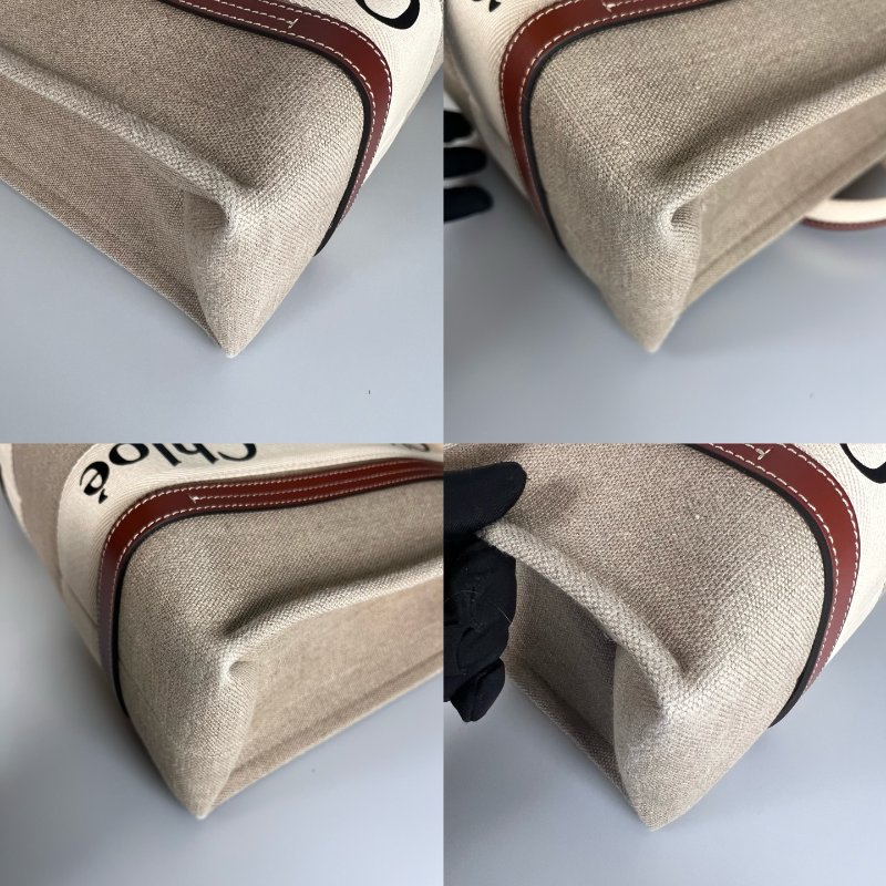 CHLOE 帆布WOODY托特包 中號-7