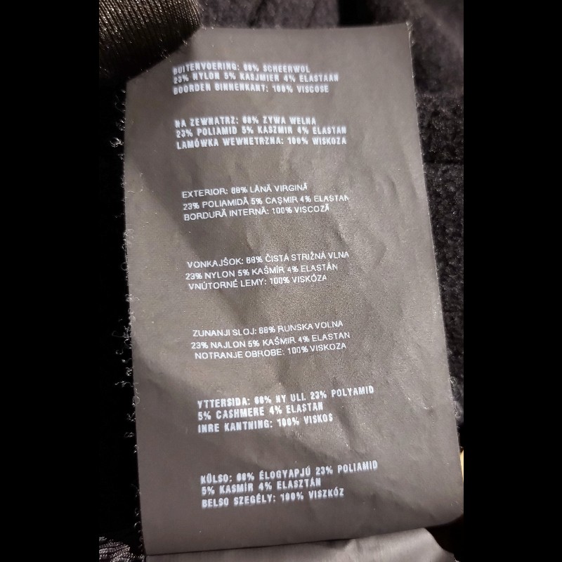 Prada 有帽黑色毛料斗篷外套-21