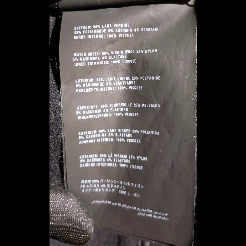 Prada 有帽黑色毛料斗篷外套-23