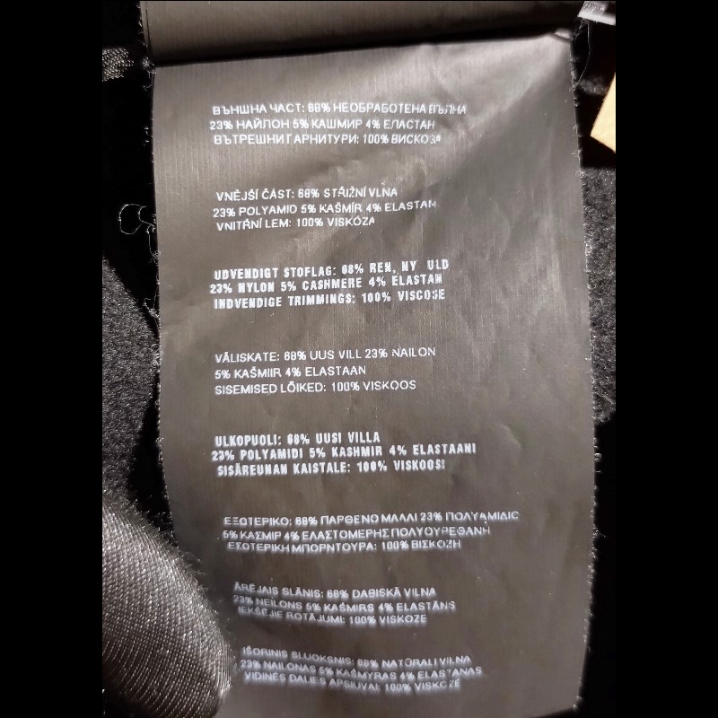 Prada 有帽黑色毛料斗篷外套-25