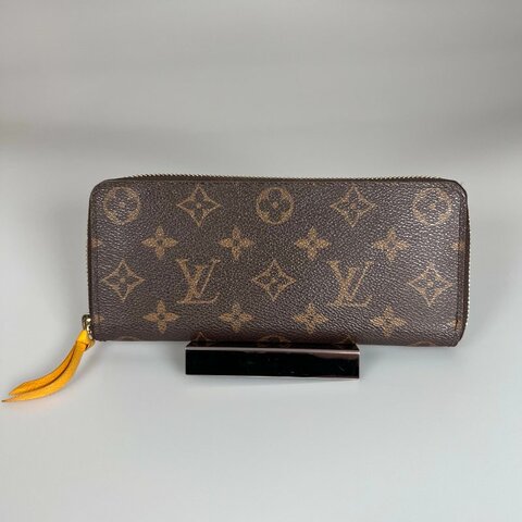 LV M60744 老花拼黃ㄇ拉長夾