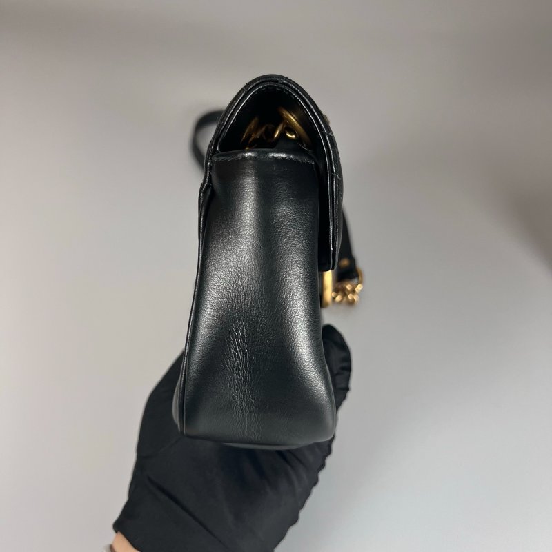 GUCCI 446744 黑Marmont掀蓋包 22CM-2