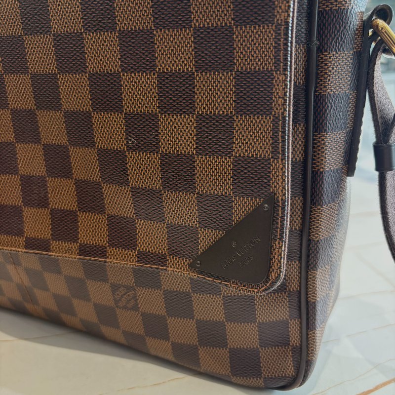 *SHIHNA名牌精品* LV N41149 棋盤格 郵差斜肩包-1