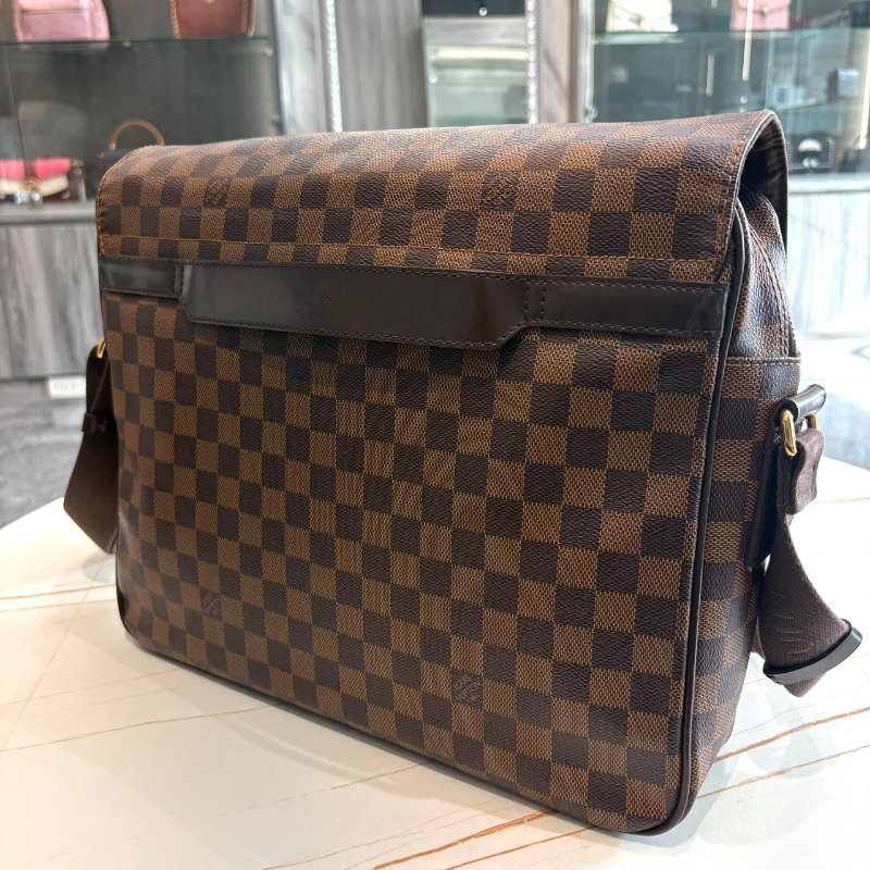 *SHIHNA名牌精品* LV N41149 棋盤格 郵差斜肩包-2