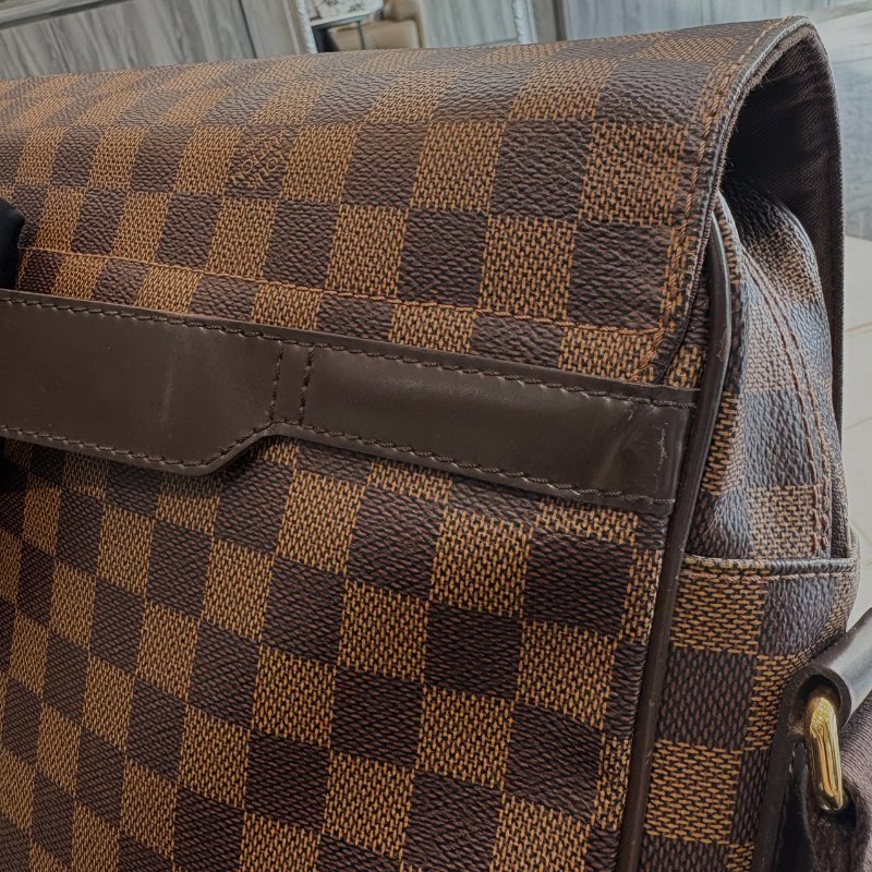 *SHIHNA名牌精品* LV N41149 棋盤格 郵差斜肩包-3