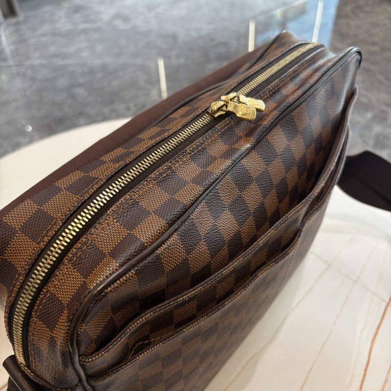 *SHIHNA名牌精品* LV N41149 棋盤格 郵差斜肩包-5