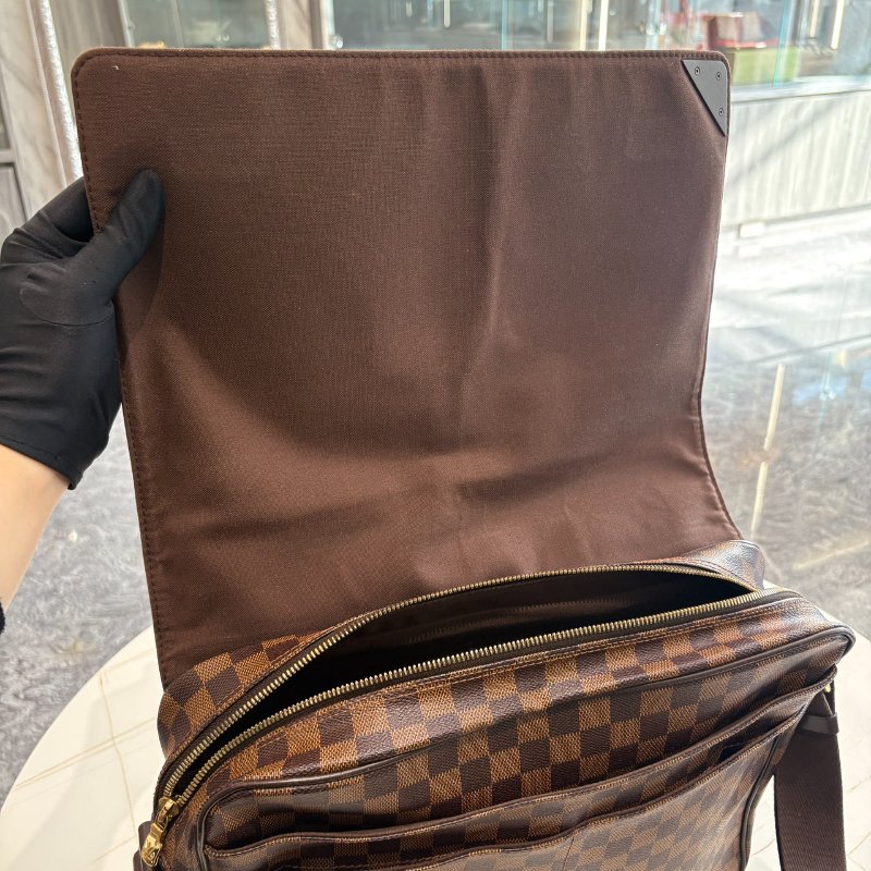 *SHIHNA名牌精品* LV N41149 棋盤格 郵差斜肩包-9