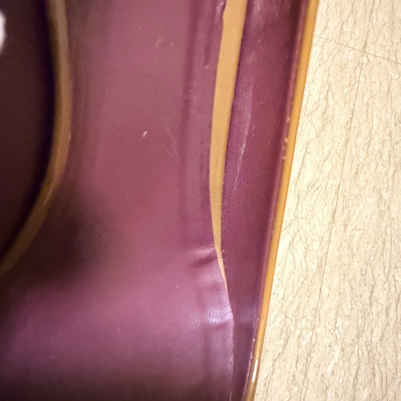 🍒 【Miu Miu】專櫃正品 經典焦糖裸色漆皮魚口粗跟鞋溫潤氣質、復古摩登 size:38/2F260131-1-16