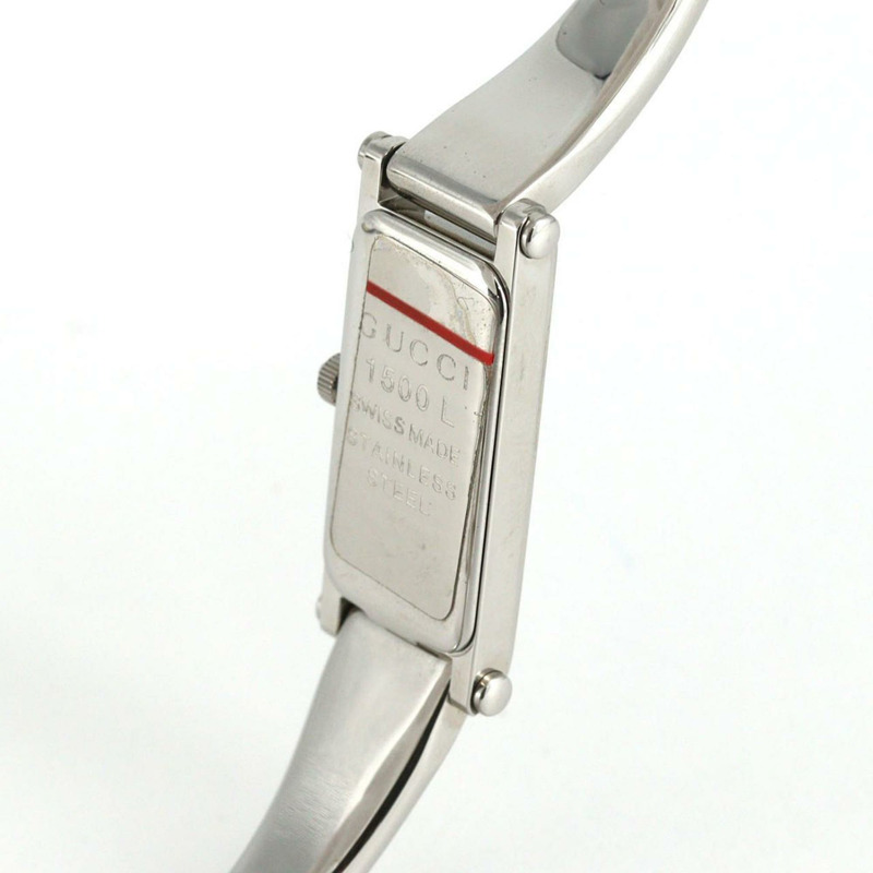 Gucci 1500L 小號 YA015517 不鏽鋼石英錶-4