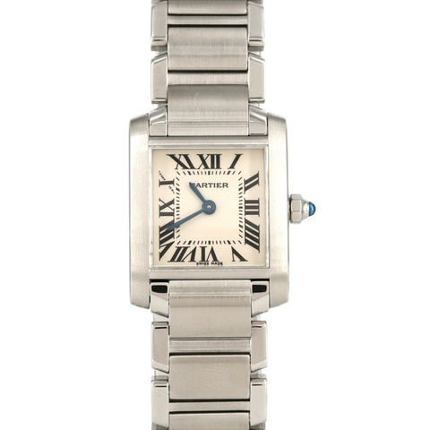 卡地亞 Tank Française SM W51008Q3 不鏽鋼石英錶