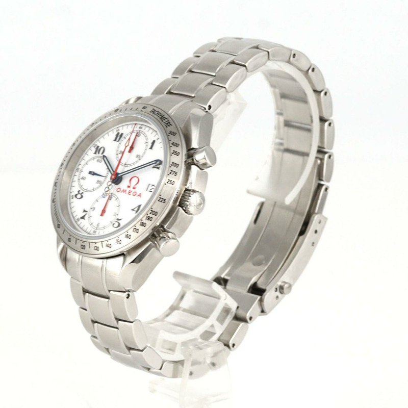 歐米茄超霸系列日期顯示奧運系列腕錶 323.10.40.40.04.001 不鏽鋼自動腕錶-1