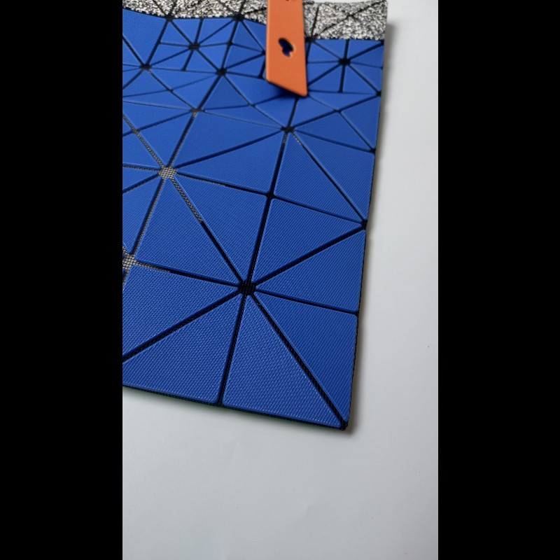 Issey Miyake BAOBAO 藍綠拼色購物包 6×6-8