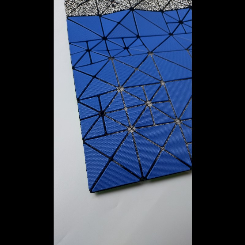 Issey Miyake BAOBAO 藍綠拼色購物包 6×6-9