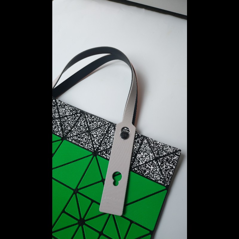 Issey Miyake BAOBAO 藍綠拼色購物包 6×6-11