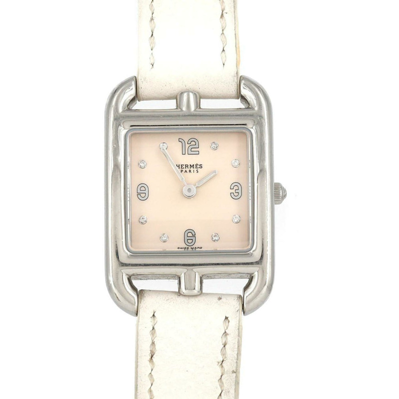 愛馬仕 Cape Cod 8P CC1.210 不鏽鋼石英錶-0