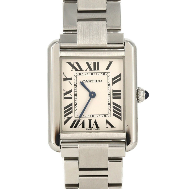 卡地亞 Tank Solo SM W5200013 不鏽鋼石英錶-0