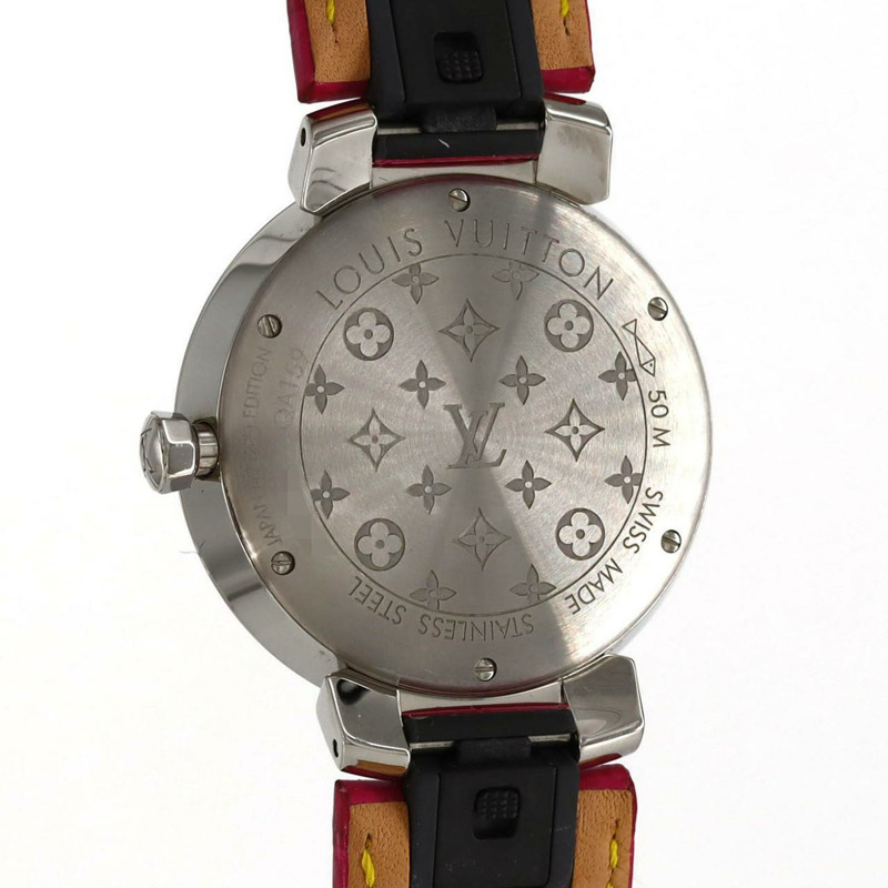 路易威登 Tambour Slim 11P QA159 不鏽鋼石英錶-6