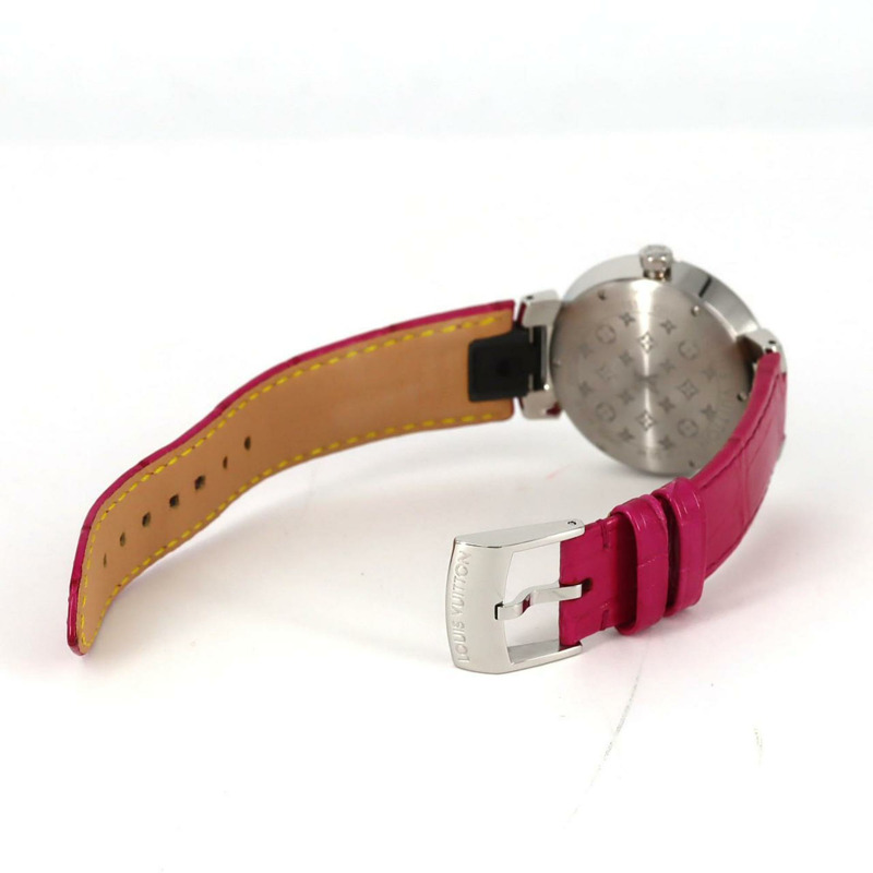 路易威登 Tambour Slim 11P QA159 不鏽鋼石英錶-7