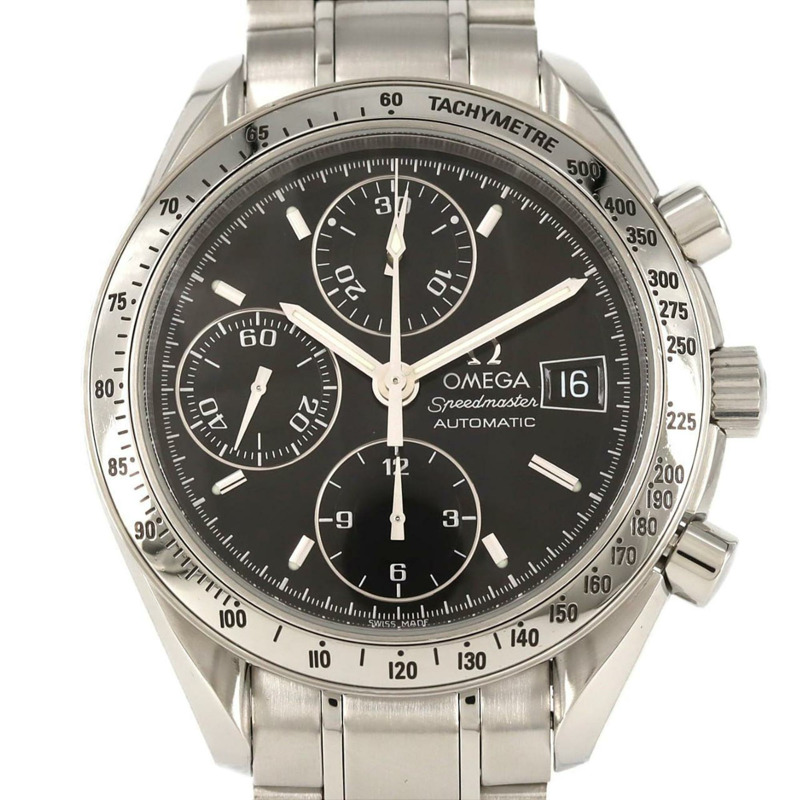 歐米茄超霸系列日期顯示3513.50不鏽鋼自動腕錶-0