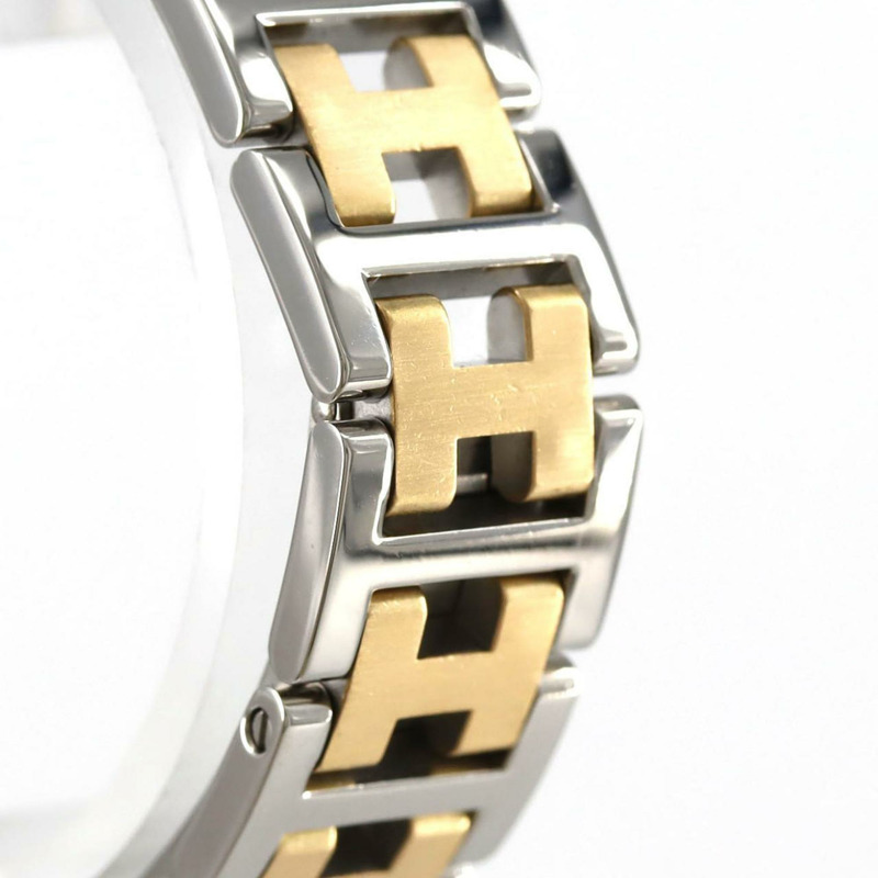 愛馬仕 Clipper 雙色 CL4.220 SSxGP 石英錶-4