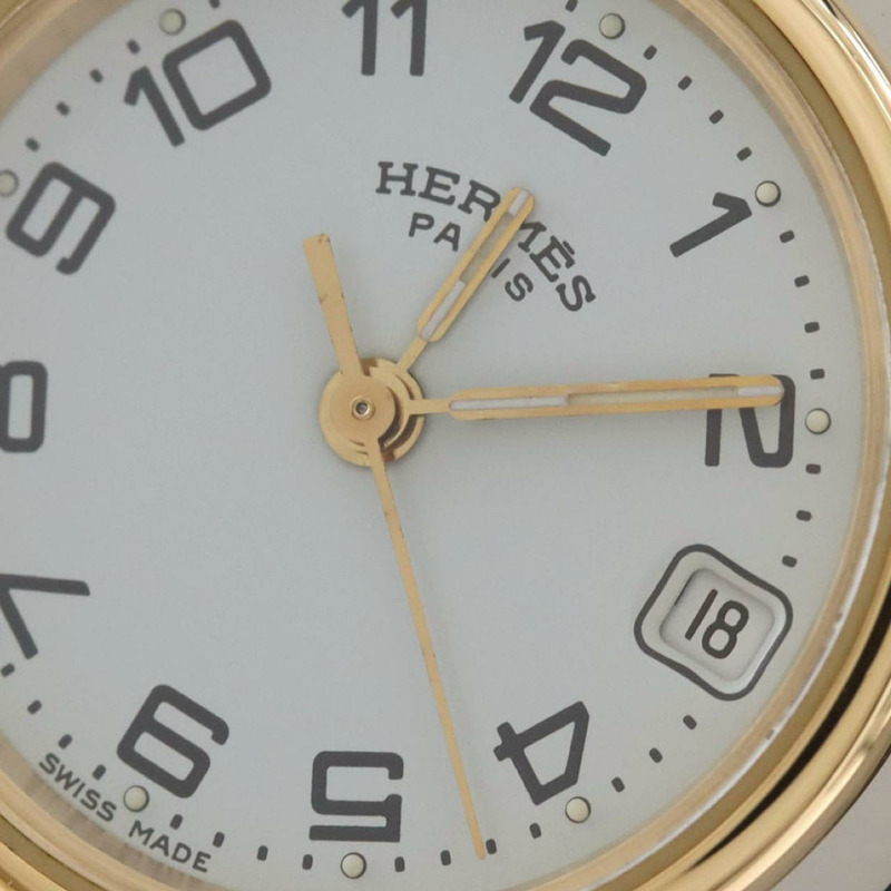 愛馬仕 Clipper 雙色 CL4.220 SSxGP 石英錶-5