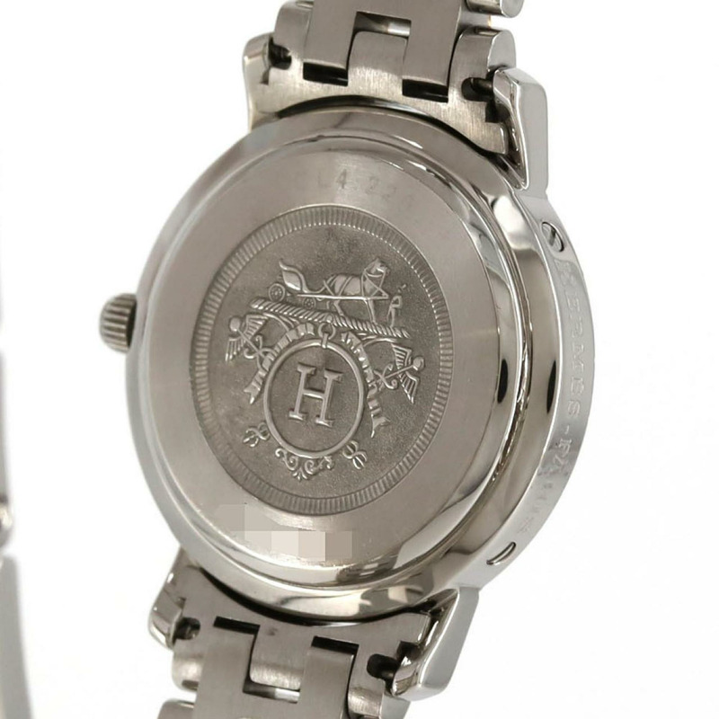 愛馬仕 Clipper 雙色 CL4.220 SSxGP 石英錶-6