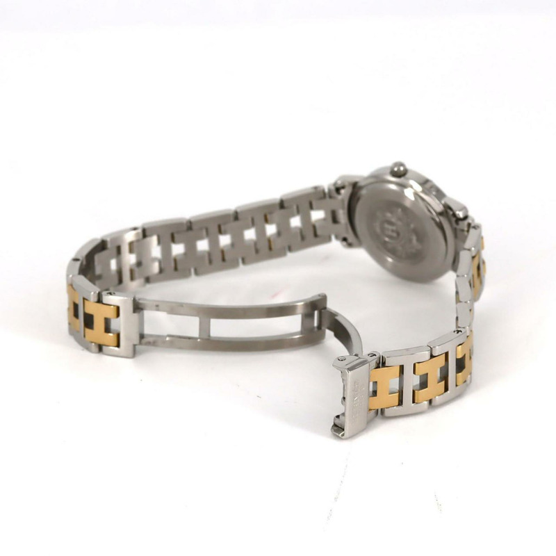 愛馬仕 Clipper 雙色 CL4.220 SSxGP 石英錶-7