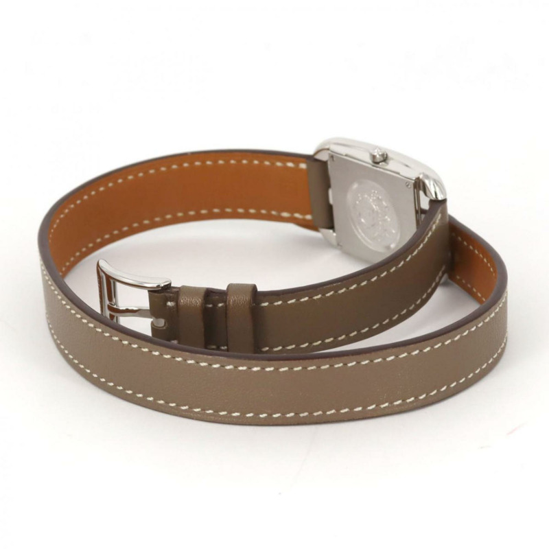 愛馬仕 Cape Cod 雙圈 CC1.210 不鏽鋼石英錶-4