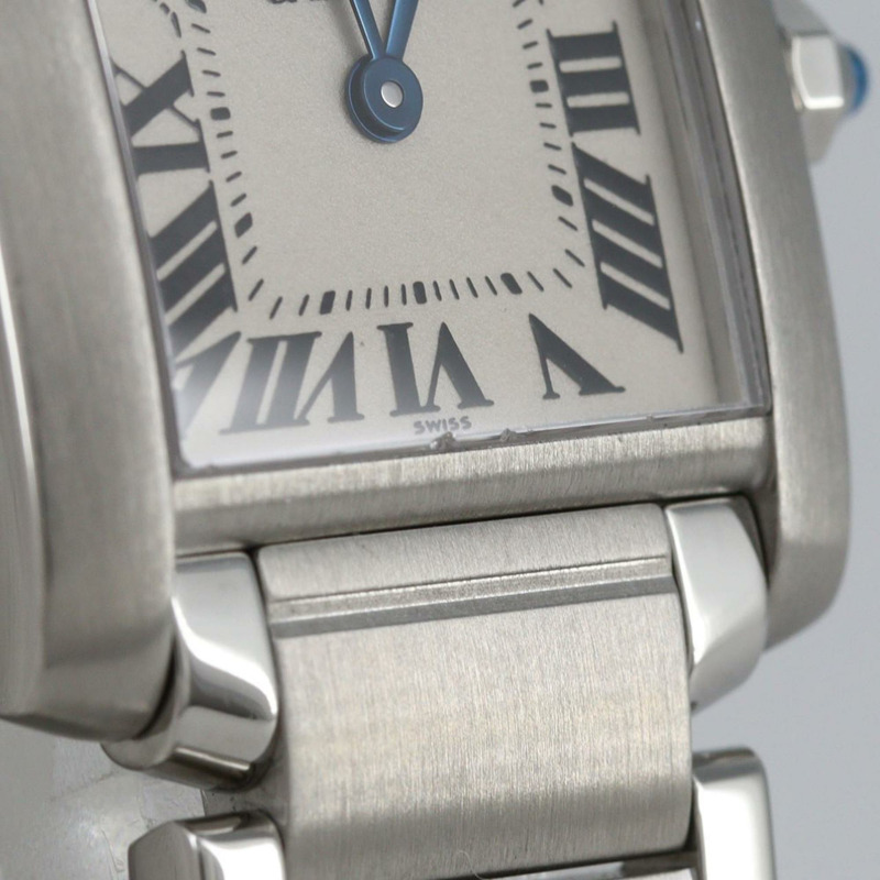 卡地亞 Tank Française SM W51008Q3 不鏽鋼石英錶-9