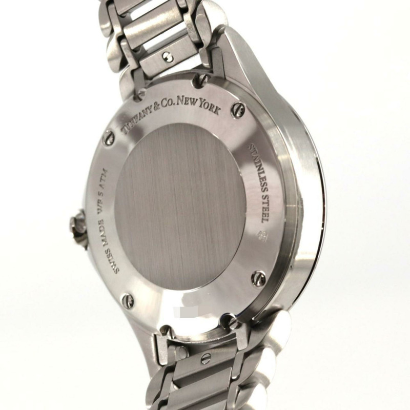 蒂芬妮 Metro 4 Baguettes D&8P 60874816 不鏽鋼石英錶-6