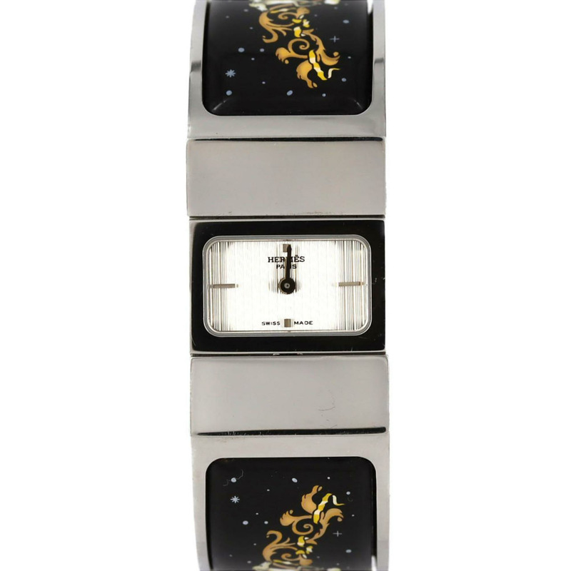 愛馬仕 Roquet 琺瑯 LO1.210 不鏽鋼石英錶-0