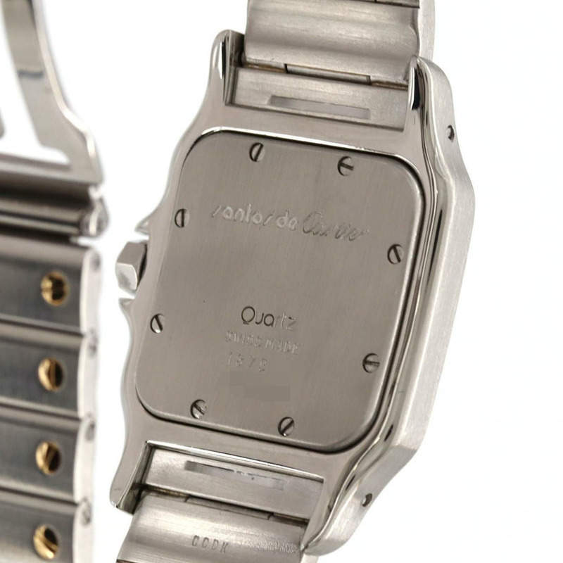 卡地亞 Santos Galbe LM 雙色 W20011C4 SSxYG 石英錶-3