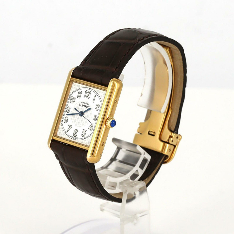 卡地亞 Must Tank Date LM GP W1013954 石英錶-1