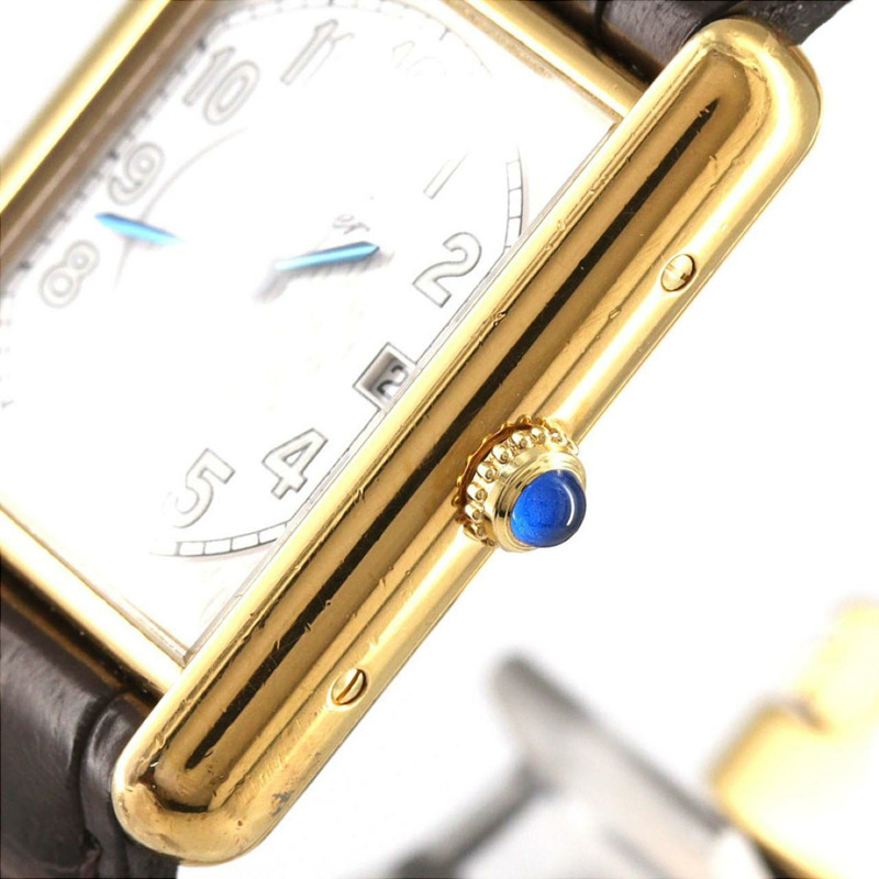 卡地亞 Must Tank Date LM GP W1013954 石英錶-3