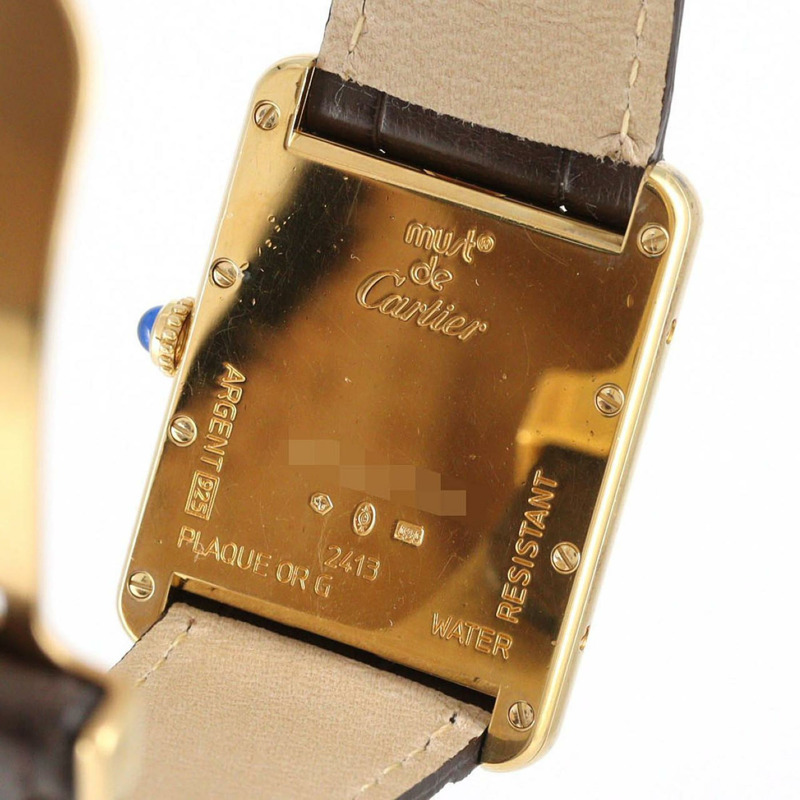 卡地亞 Must Tank Date LM GP W1013954 石英錶-6