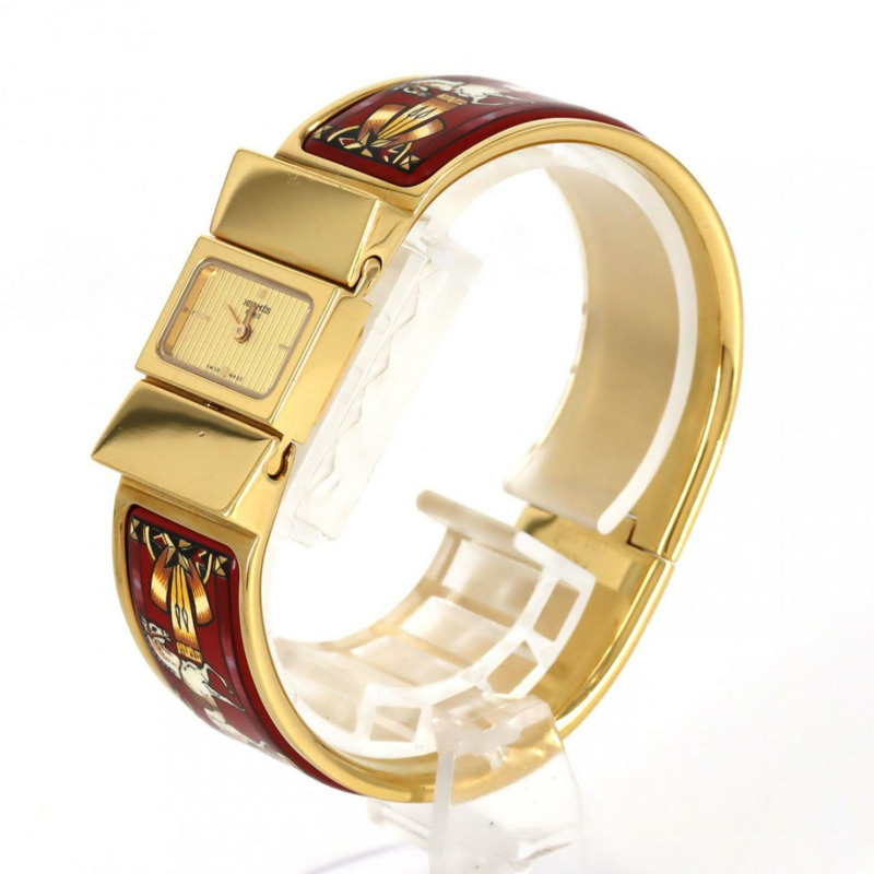 Hermès Roquet 琺瑯 GP LO1.201 石英腕錶-1