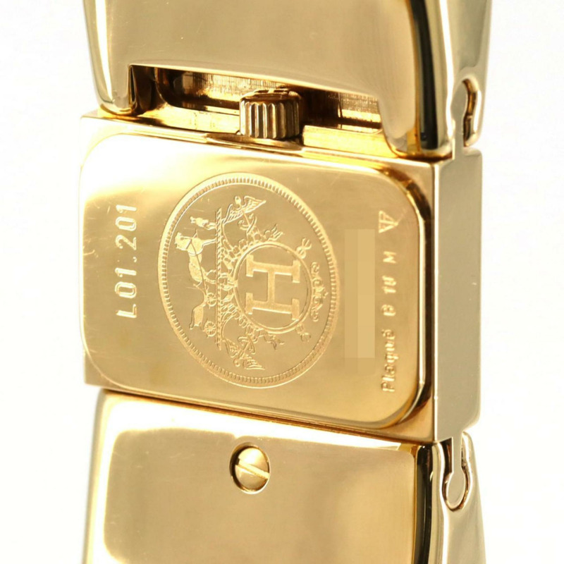 Hermès Roquet 琺瑯 GP LO1.201 石英腕錶-5