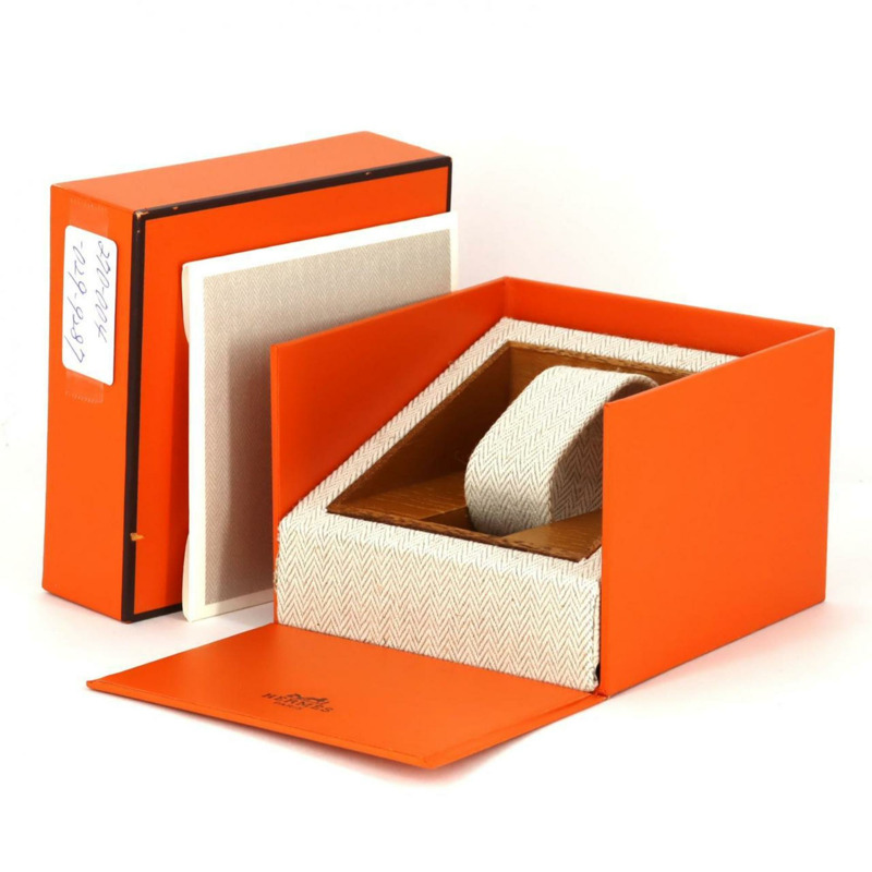 Hermès Roquet 琺瑯 GP LO1.201 石英腕錶-6