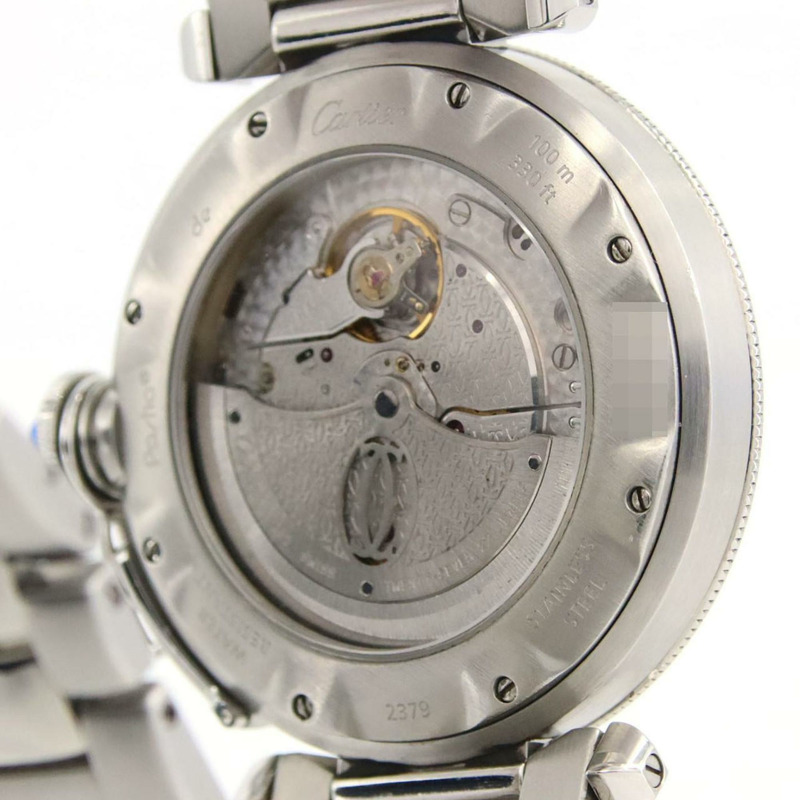 卡地亞 Pasha Grid Convex W31059H3 不鏽鋼自動腕錶-4