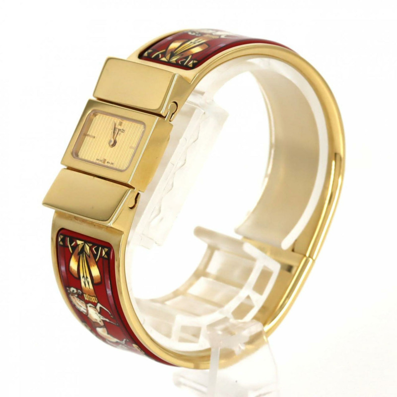 Hermès Roquet 琺瑯 GP LO1.201 石英腕錶-1