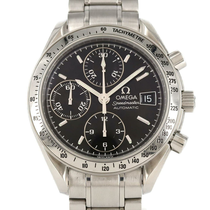 歐米茄超霸系列日期顯示3513.50不鏽鋼自動腕錶-0