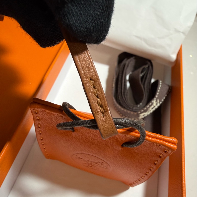 全新愛馬仕Hermes經典小橘袋掛飾、吊飾-5