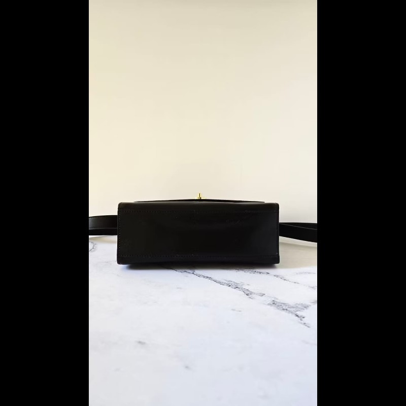 【LA LUNE】中古包 Celine黑金按壓星球包 單肩包 側背包 斜背包 古董二手包-1