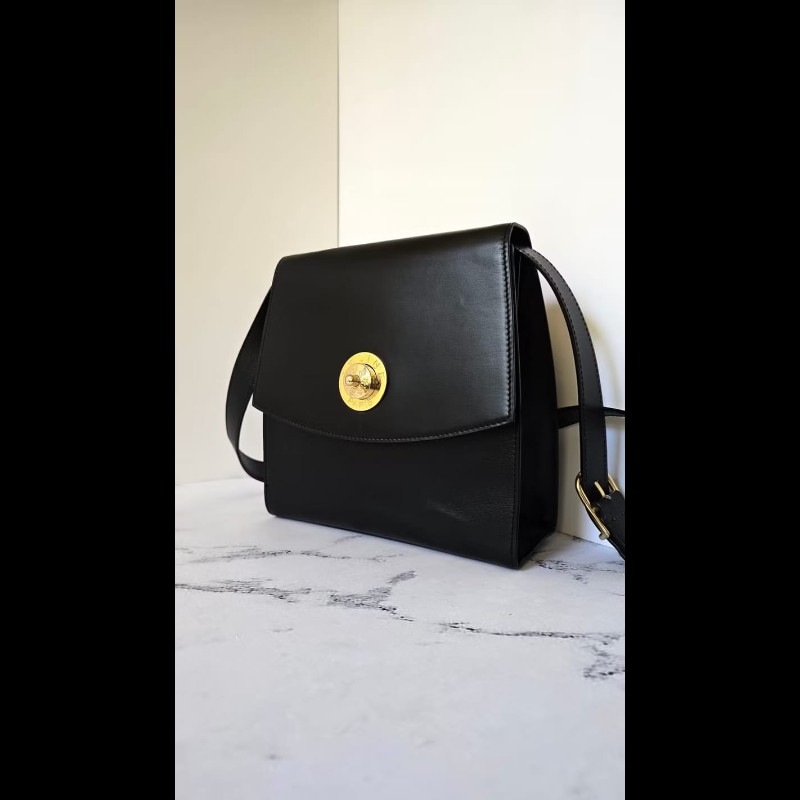 【LA LUNE】中古包 Celine黑金按壓星球包 單肩包 側背包 斜背包 古董二手包-7