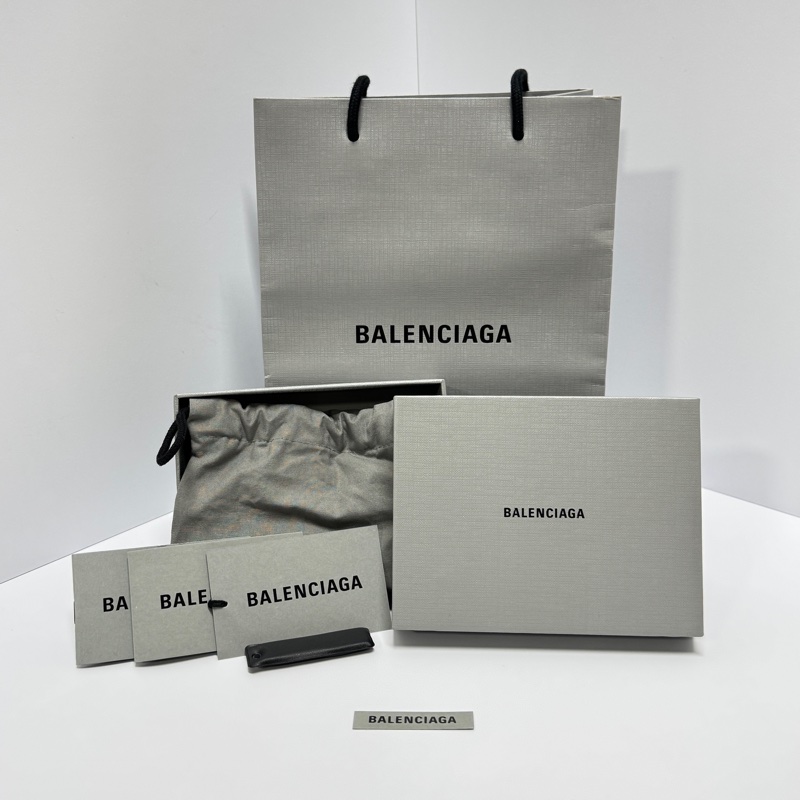 【全新閒置品🎁】 Balenciaga 巴黎世家 黑金牛皮 卡片零錢包-1