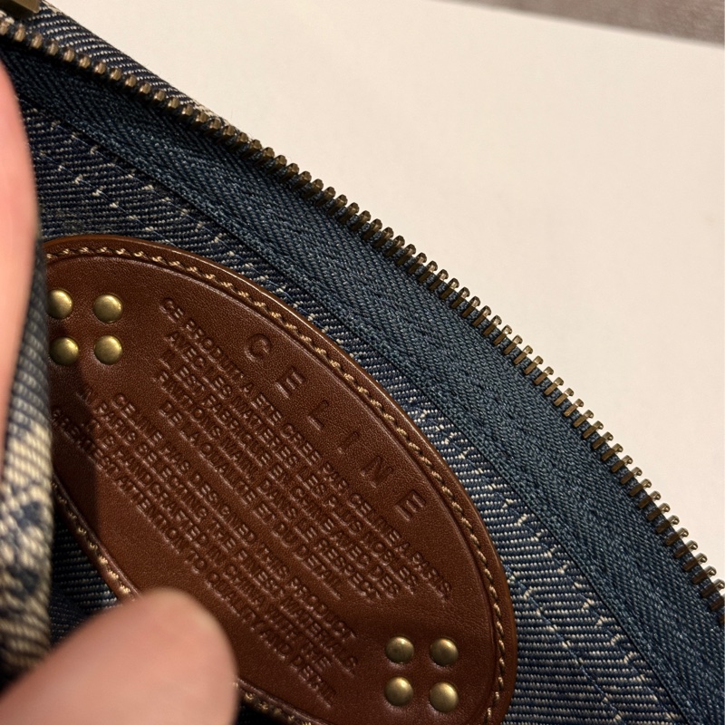 Celine 單寧牛仔凱旋門老花 腰包/胸包 、單肩包-12