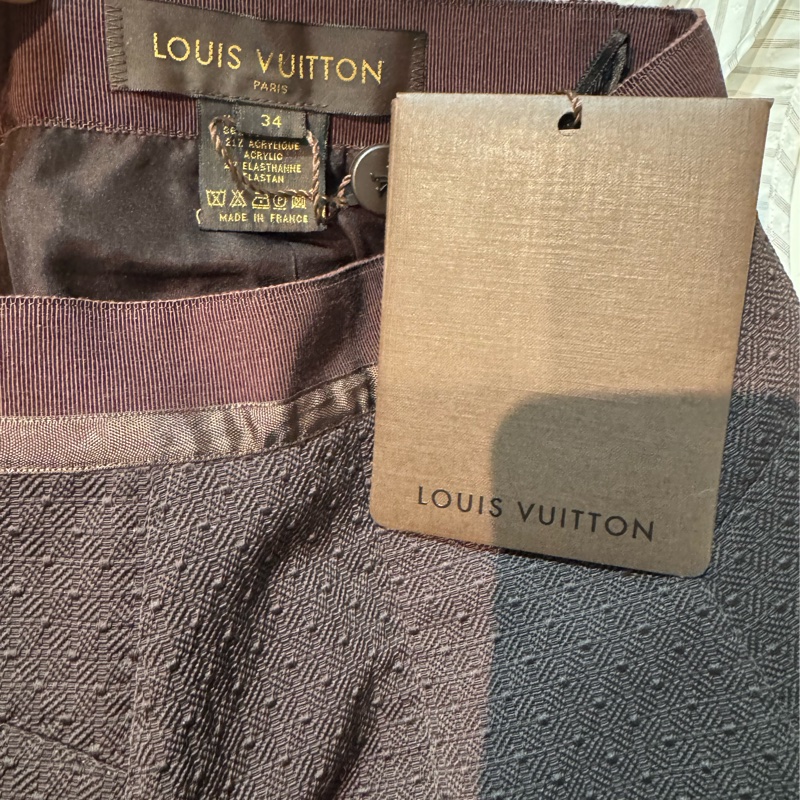 《新歡舊愛》全新正品LV路易威登咖啡色經典款半身裙34/XS-3