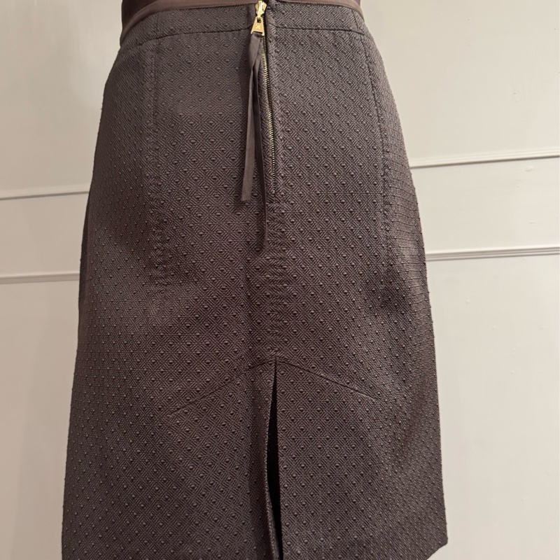 《新歡舊愛》全新正品LV路易威登咖啡色經典款半身裙34/XS-5